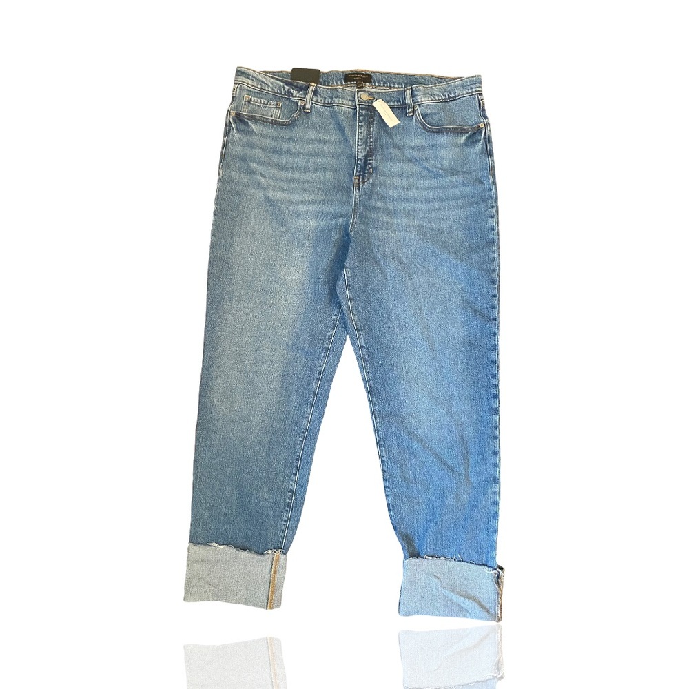 NWT Banana Republic Slouch Jeans Sz 34/18 Tall Light Wash Denim